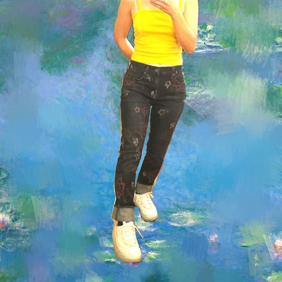 7 For All Mankind Floral Denim 28 - Picture 4 of 5